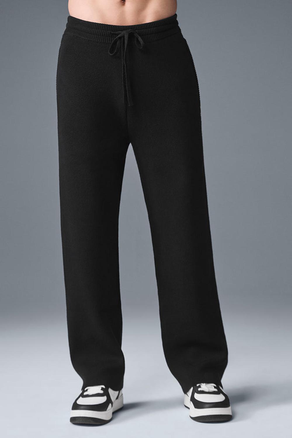 Pantalon Deportivo Alo Yoga Scholar Straight Leg Hombre Negros | Mexico  LVO-205318