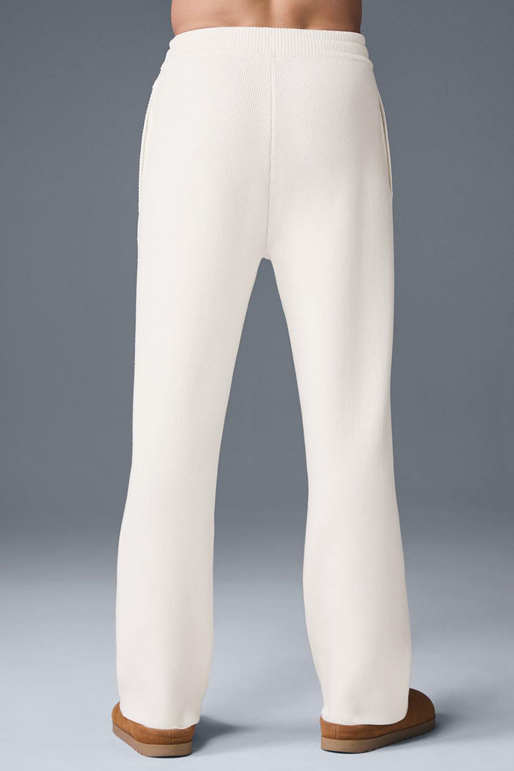 Pantalon Deportivo Alo Yoga Scholar Straight Leg Hombre Ivory | Mexico  KJW-310297
