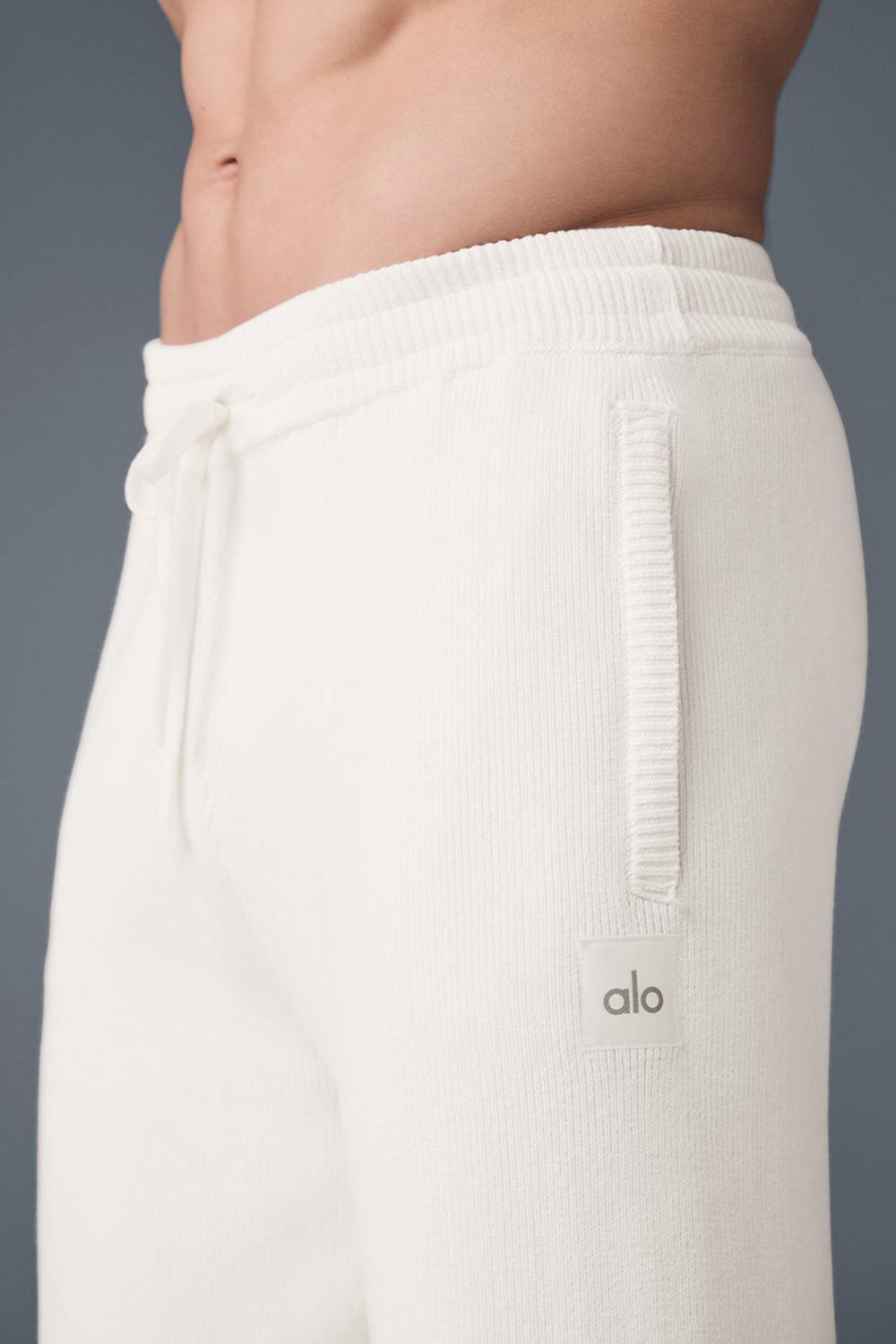 Pantalon Deportivo Alo Yoga Scholar Straight Leg Hombre Ivory | Mexico  KJW-310297