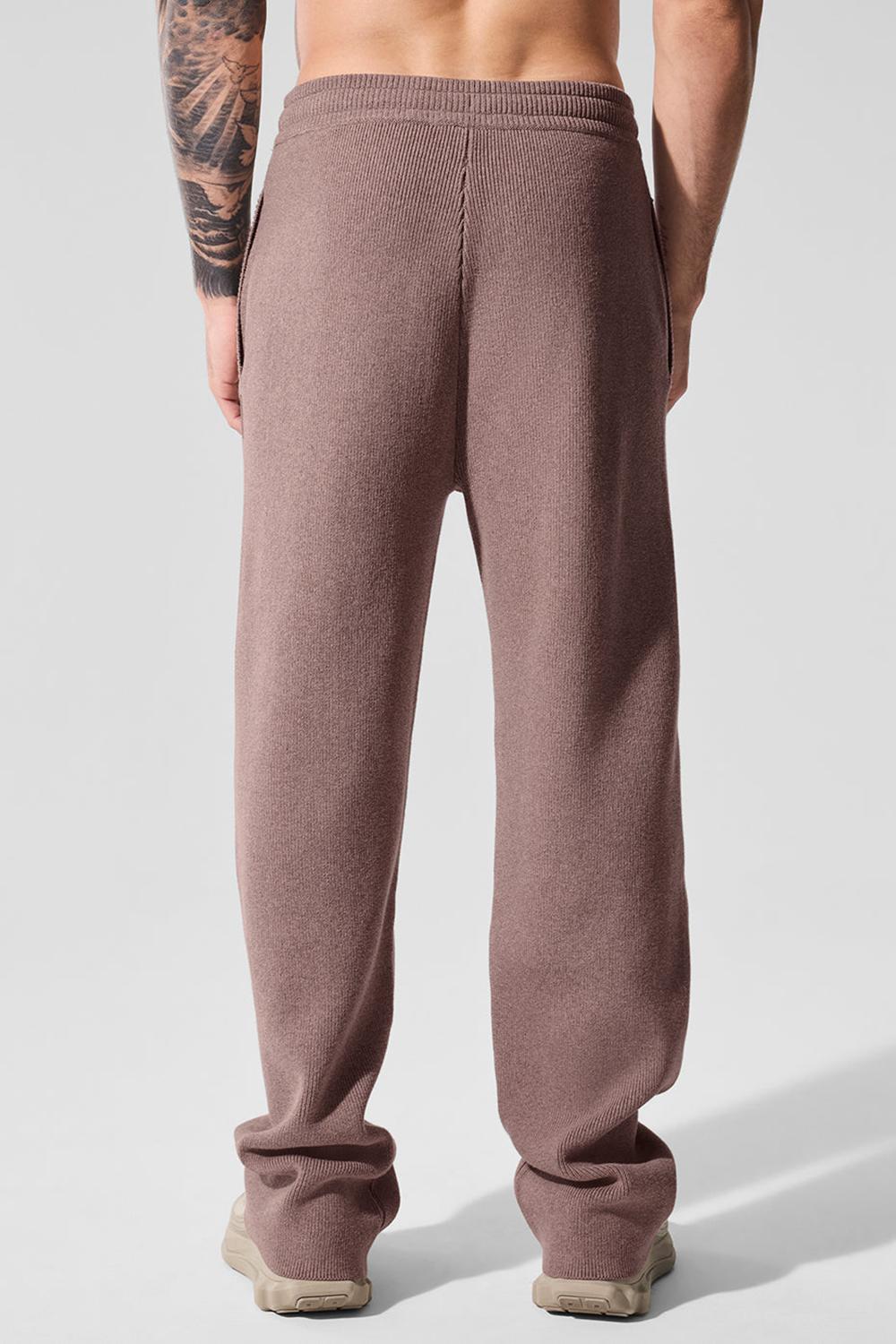 Pantalon Deportivo Alo Yoga Scholar Straight Leg Hombre Mushroom Heather | Mexico  MCN-192586