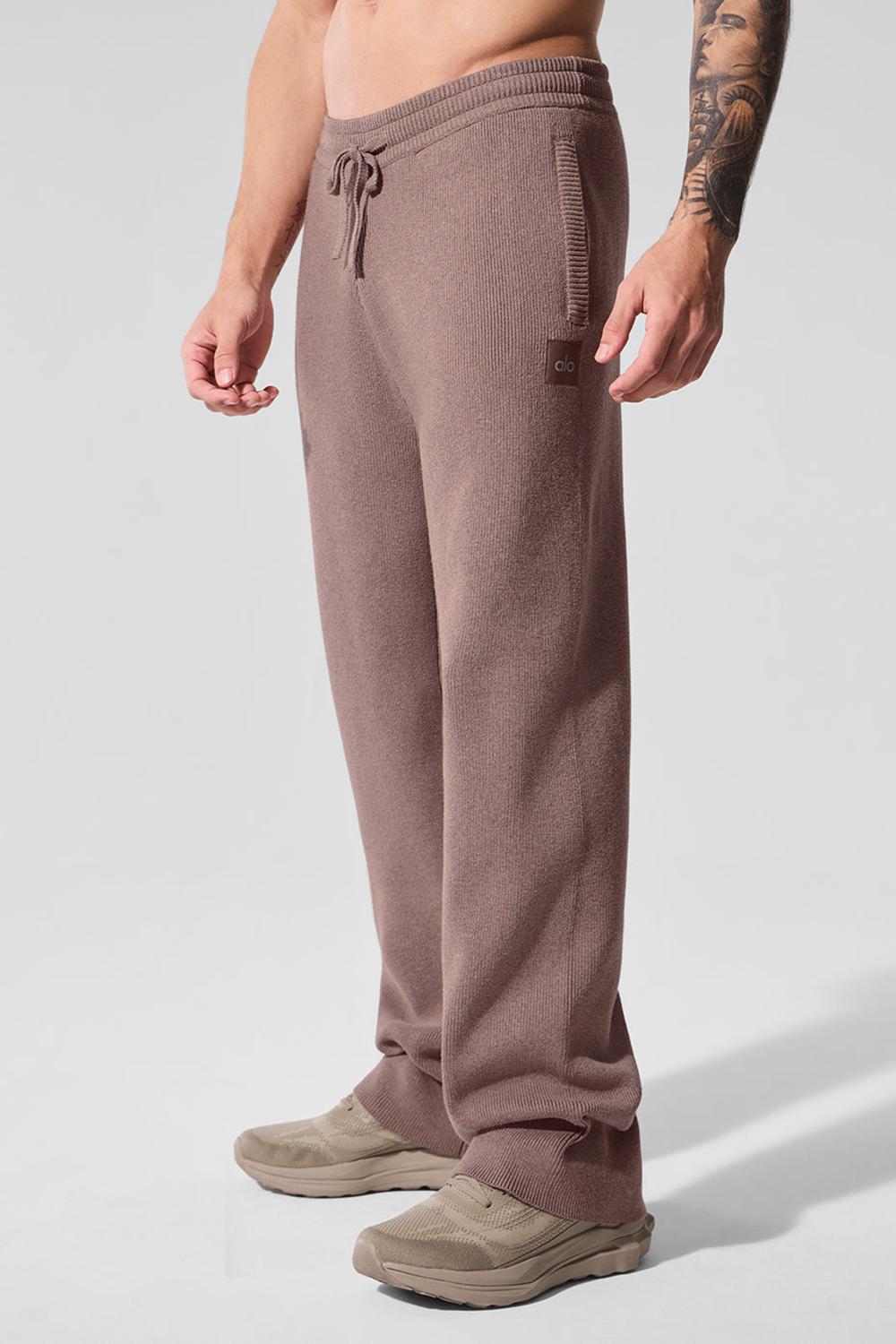 Pantalon Deportivo Alo Yoga Scholar Straight Leg Hombre Mushroom Heather | Mexico  MCN-192586