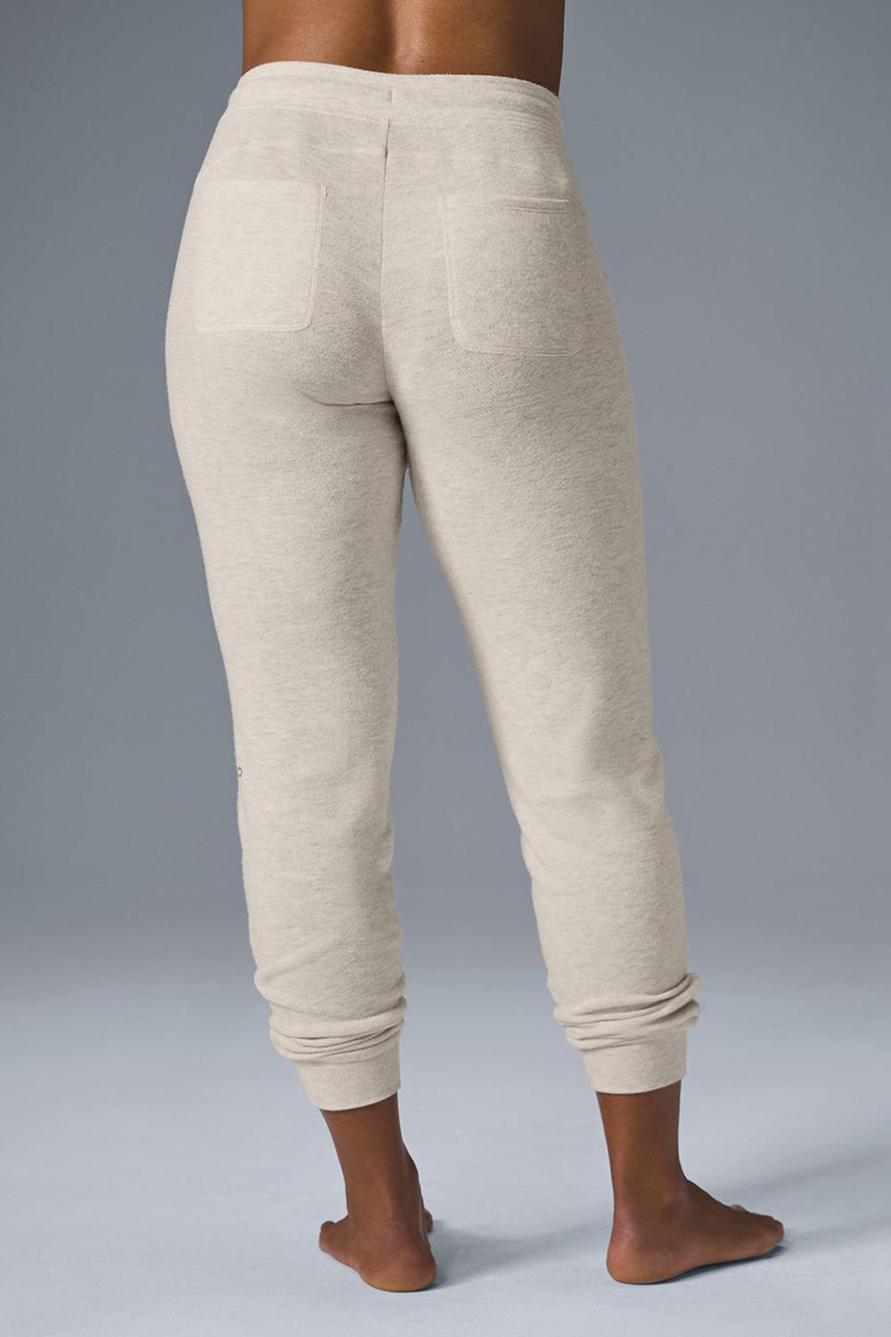 Pantalon Deportivo Alo Yoga Soho Mujer Oatmeal Heather | Mexico  BUL-795861