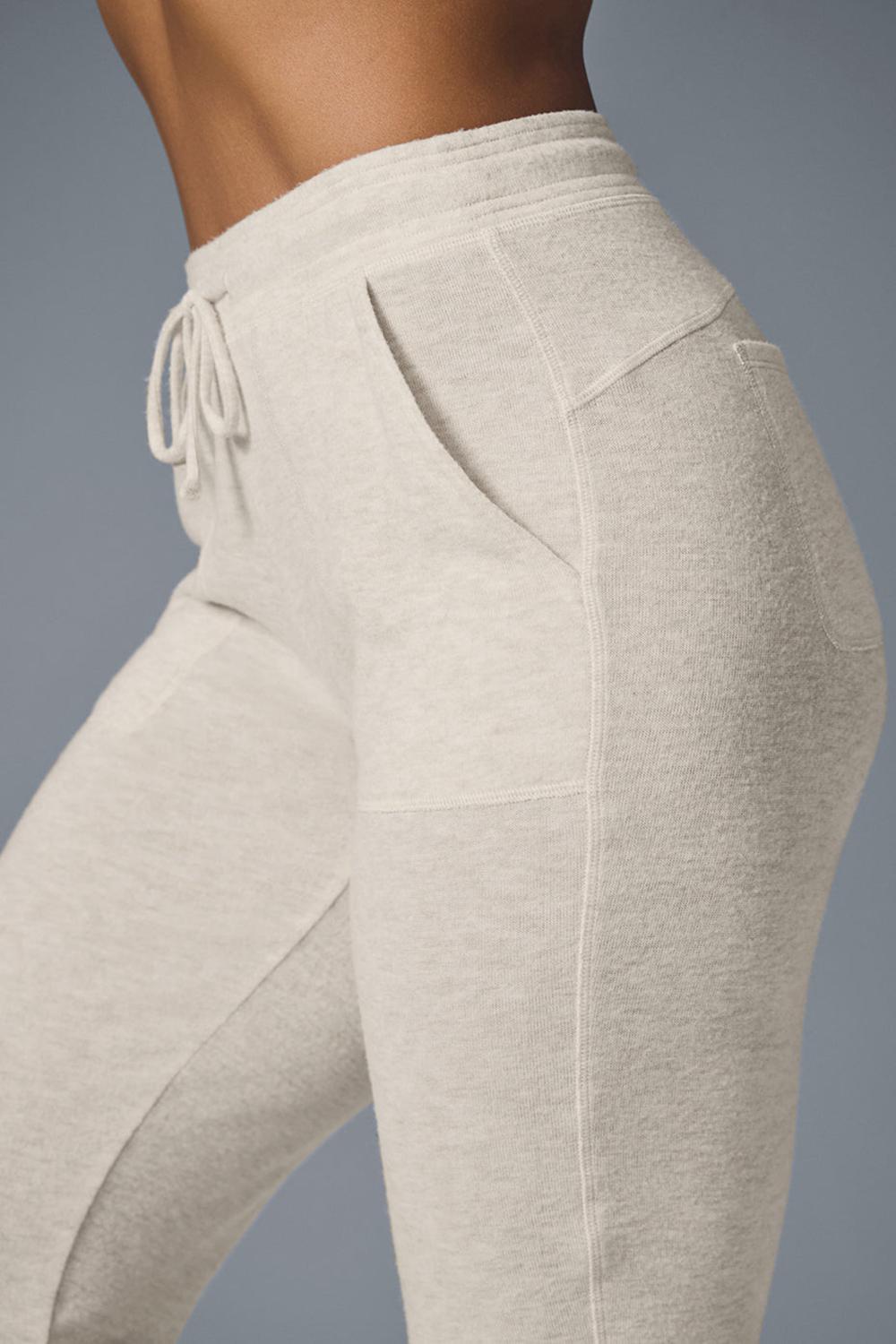 Pantalon Deportivo Alo Yoga Soho Mujer Oatmeal Heather | Mexico  BUL-795861