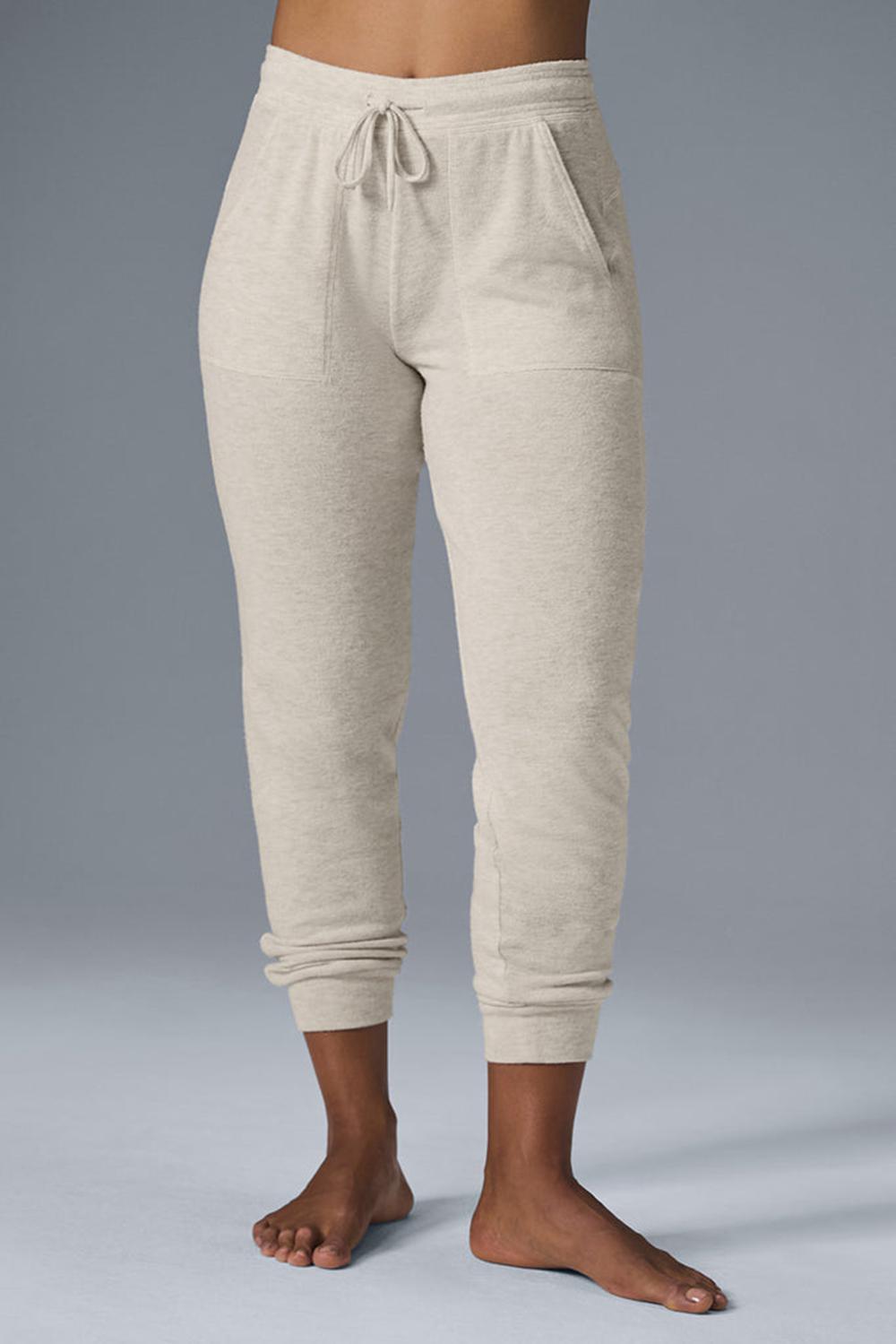 Pantalon Deportivo Alo Yoga Soho Mujer Oatmeal Heather | Mexico  BUL-795861