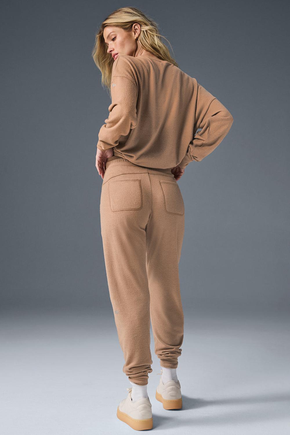 Pantalon Deportivo Alo Yoga Soho Mujer Toasted Almond | Mexico  UEV-743815