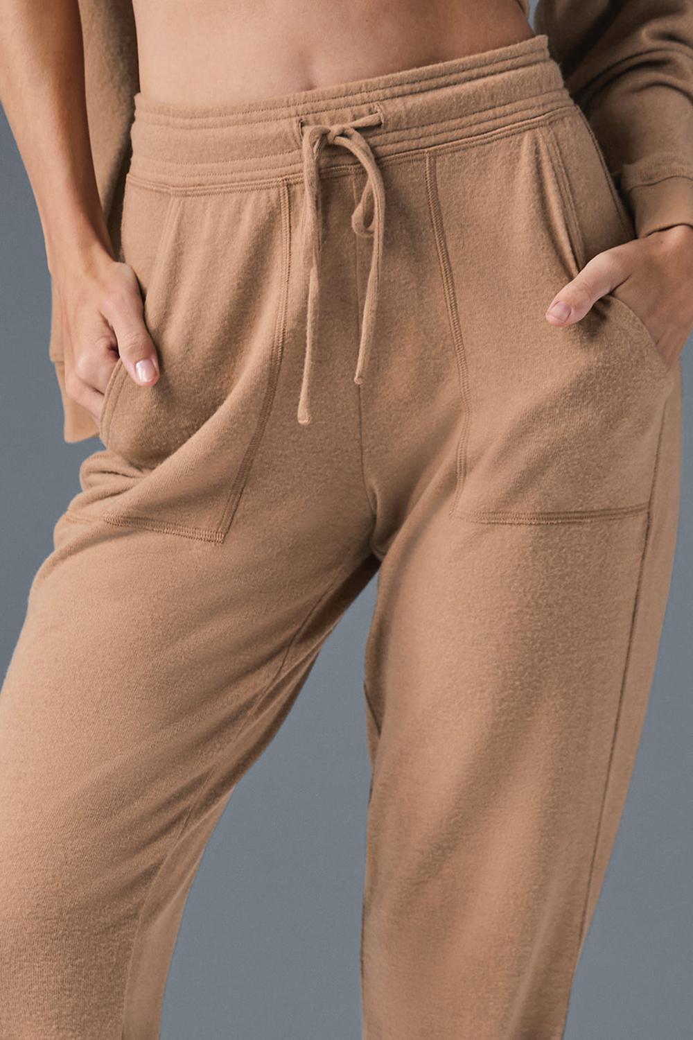 Pantalon Deportivo Alo Yoga Soho Mujer Toasted Almond | Mexico  UEV-743815