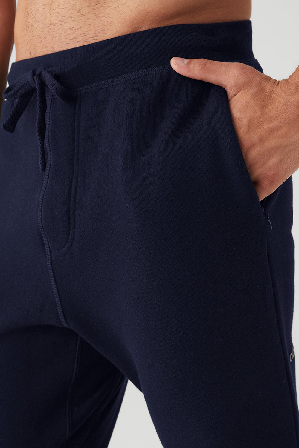 Pantalon Deportivo Alo Yoga The Triumph Hombre Azul Marino | Mexico  YQF-064739