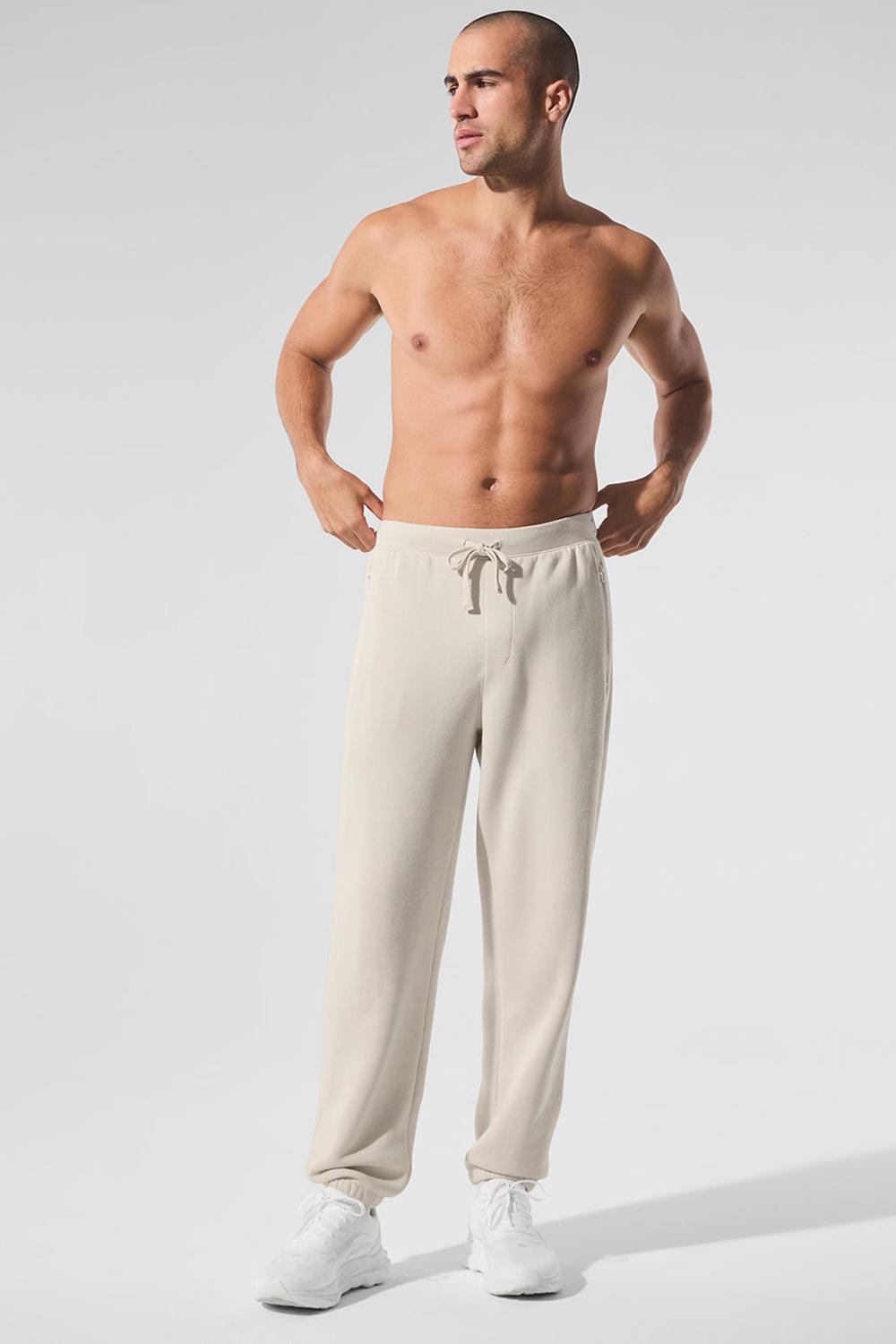 Pantalon Deportivo Alo Yoga Triumph Restore Hombre Bone | Mexico  EHN-649157