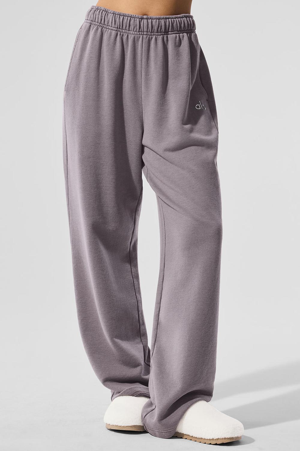 Pantalon Deportivo Alo Yoga Washed Accolade Straight Leg Mujer Grises Azules | Mexico  TLN-134267