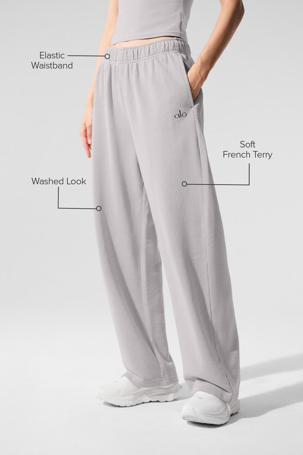Pantalon Deportivo Alo Yoga Washed Accolade Straight Leg Mujer Grises Azules | Mexico  CEA-019548