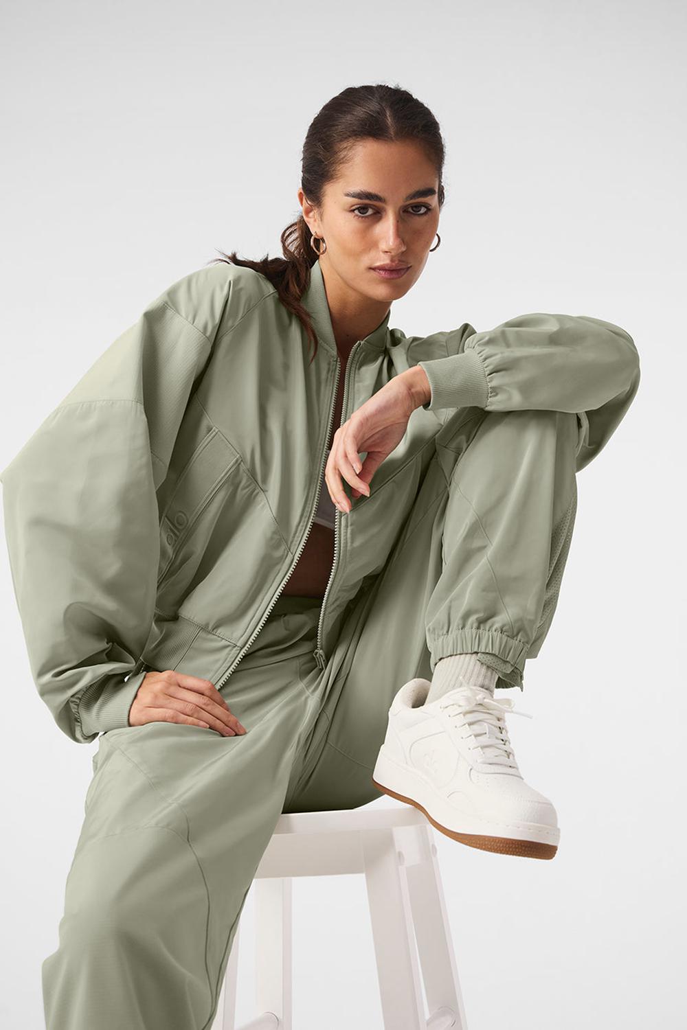 Pantalon Jogger Alo Yoga Mixed Media Reinvention Mujer Limestone | Mexico  WDU-837614