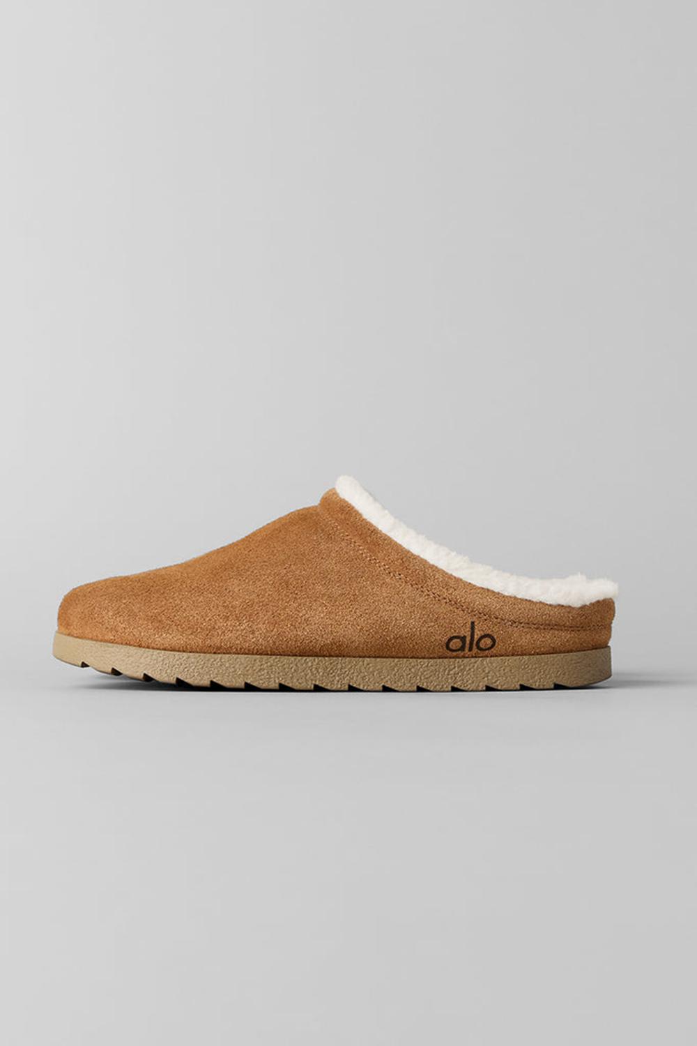 Pantuflas Alo Yoga Recovery Mujer Saddle / Ivory | Mexico  LST-413927