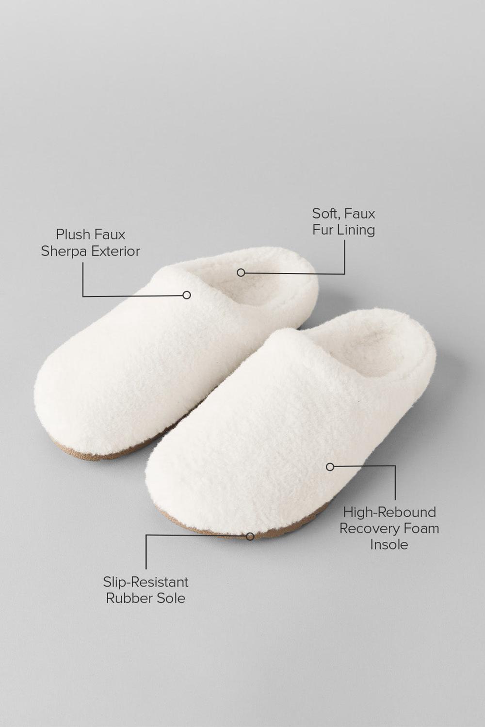 Pantuflas Alo Yoga Sherpa Recovery Hombre Ivory | Mexico  GKJ-423801