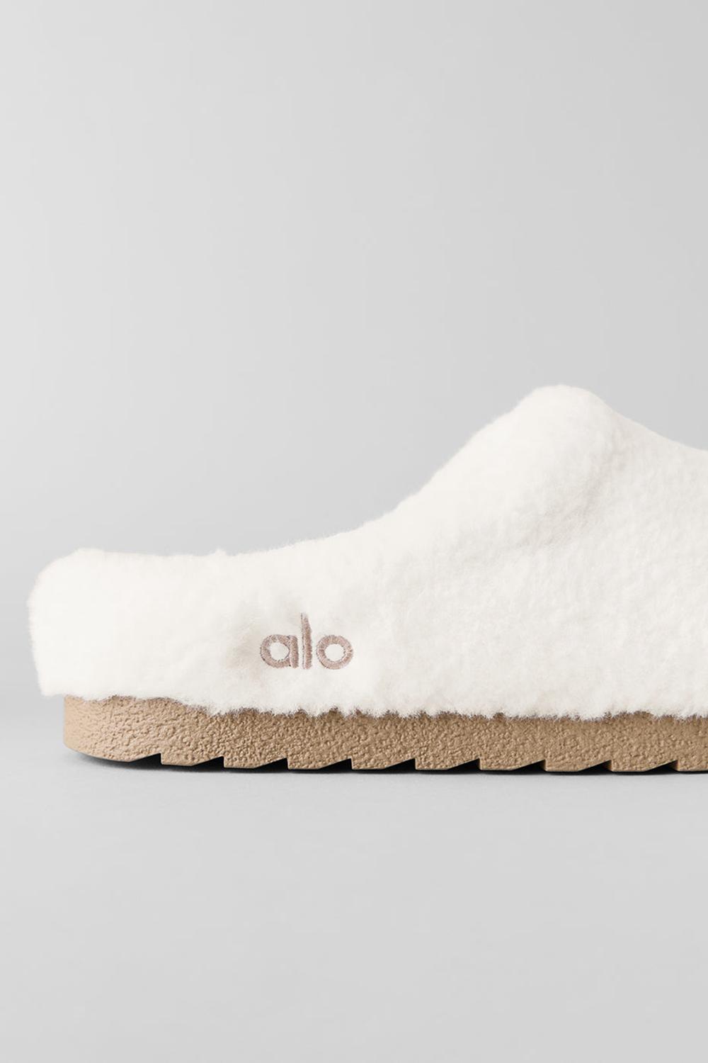 Pantuflas Alo Yoga Sherpa Recovery Hombre Ivory | Mexico  GKJ-423801