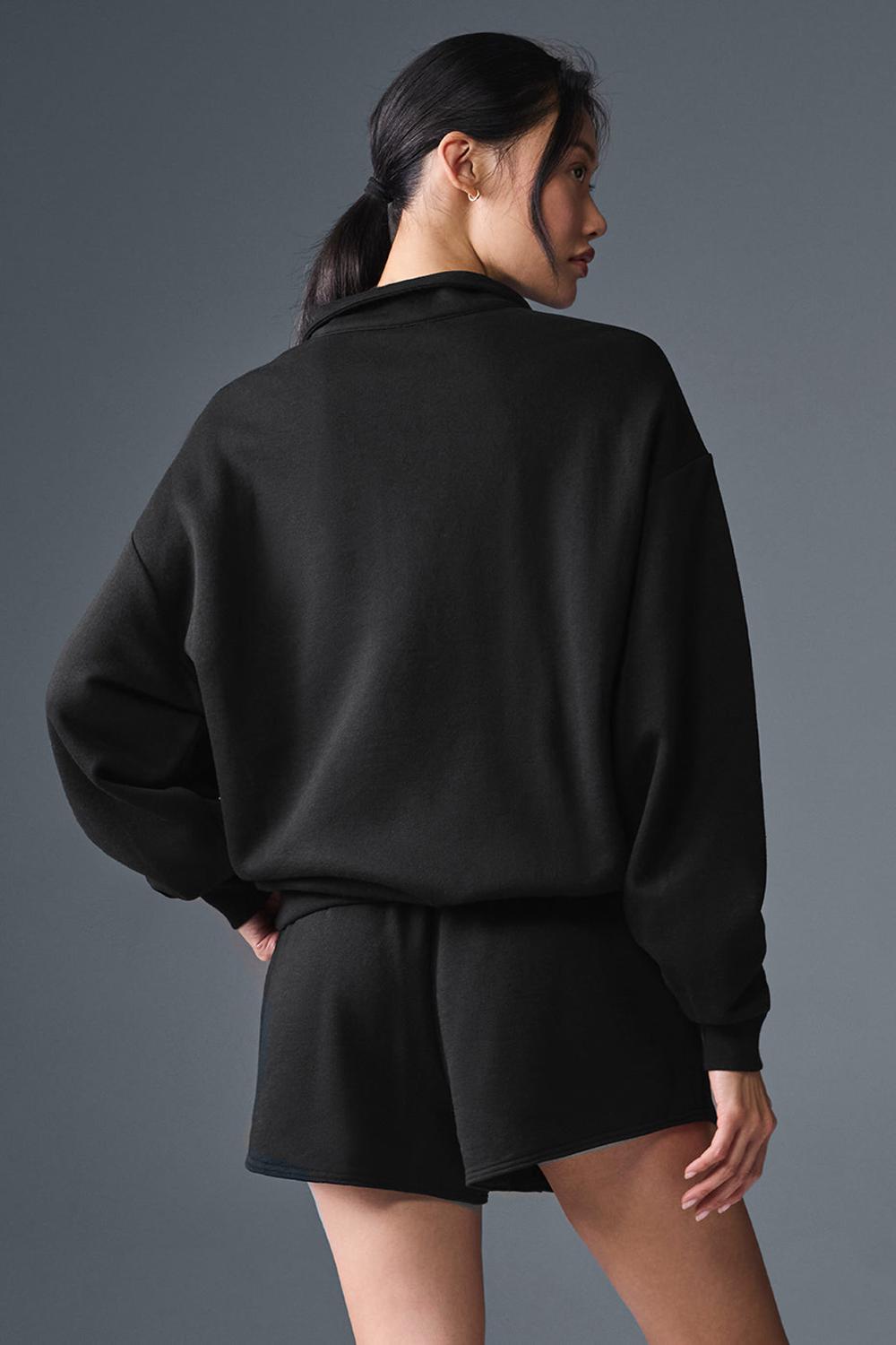 Pullover Alo Yoga Accolade 1/4 Zip Mujer Negros | Mexico  SNW-219504