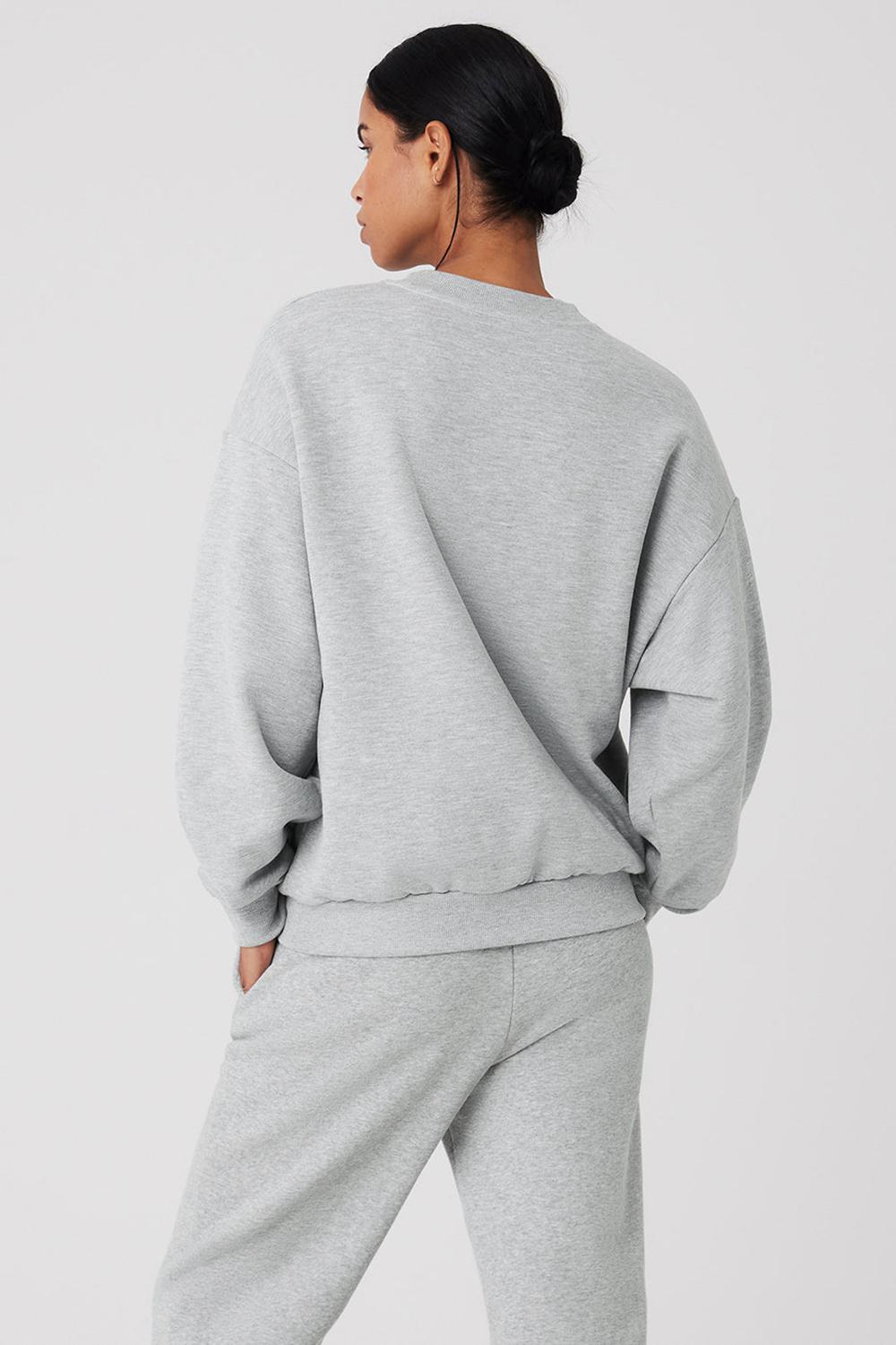Pullover Alo Yoga Accolade Crew Neck Mujer Grises | Mexico  ATK-745623