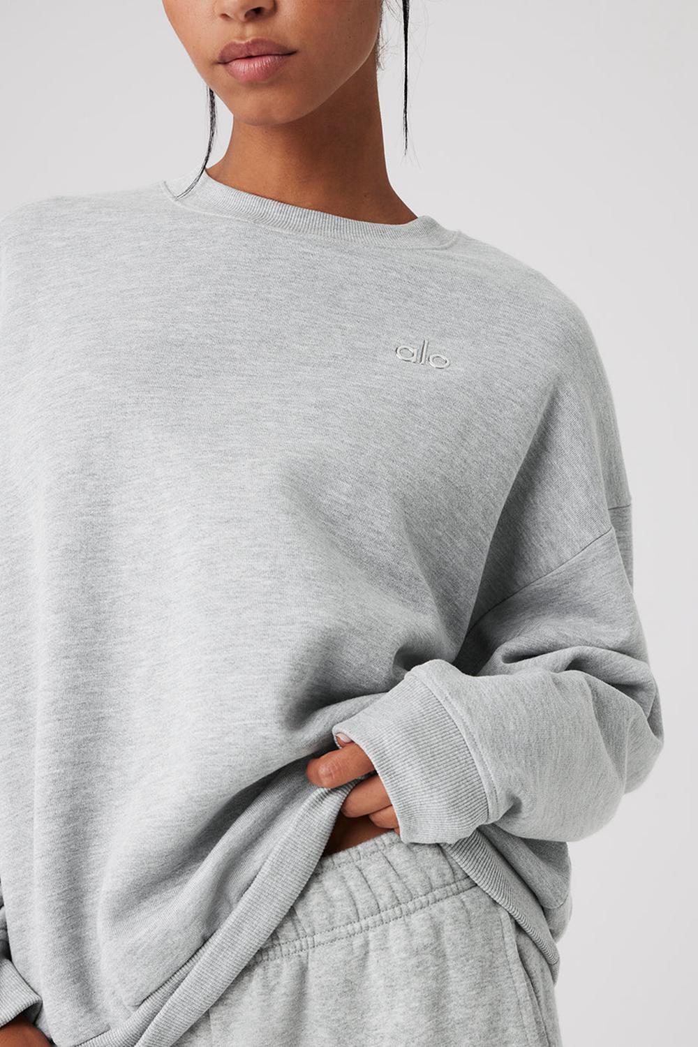 Pullover Alo Yoga Accolade Crew Neck Mujer Grises | Mexico  ATK-745623