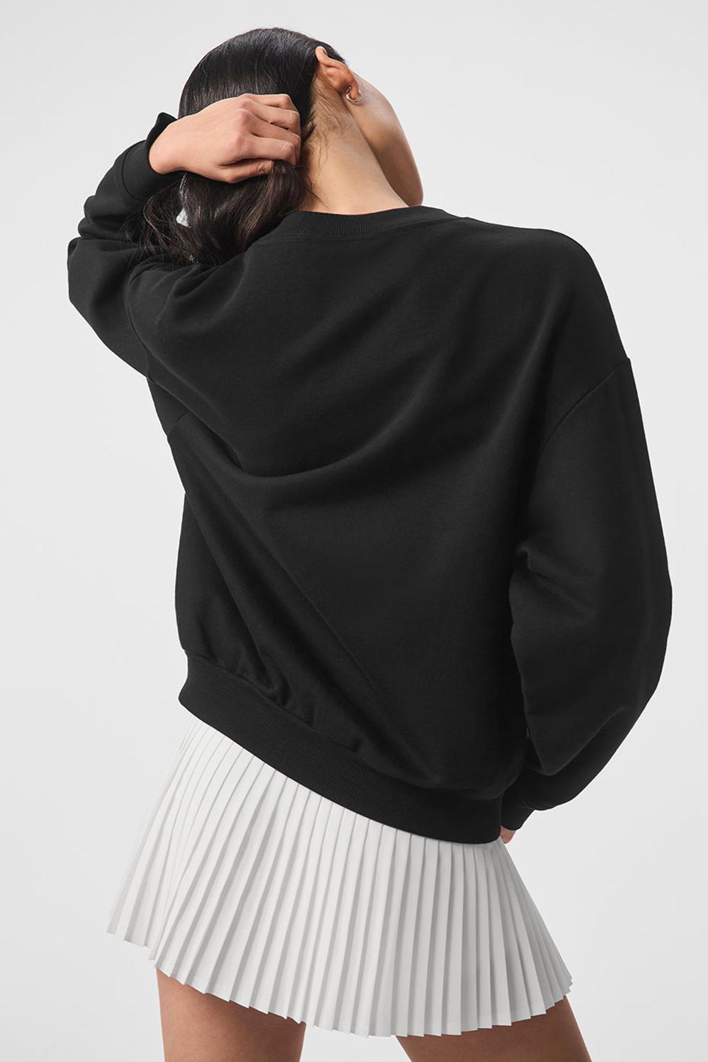 Pullover Alo Yoga Accolade Crew Neck Mujer Negros | Mexico  VEZ-730412