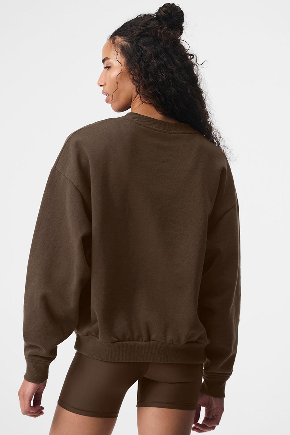 Pullover Alo Yoga Accolade Crew Neck Mujer Espresso | Mexico  ZHE-372180