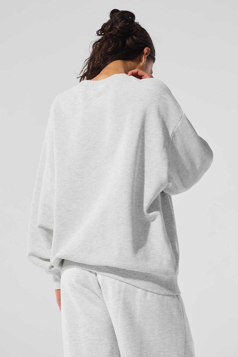 Pullover Alo Yoga Accolade Crew Neck Mujer Blancos | Mexico  FIC-204179