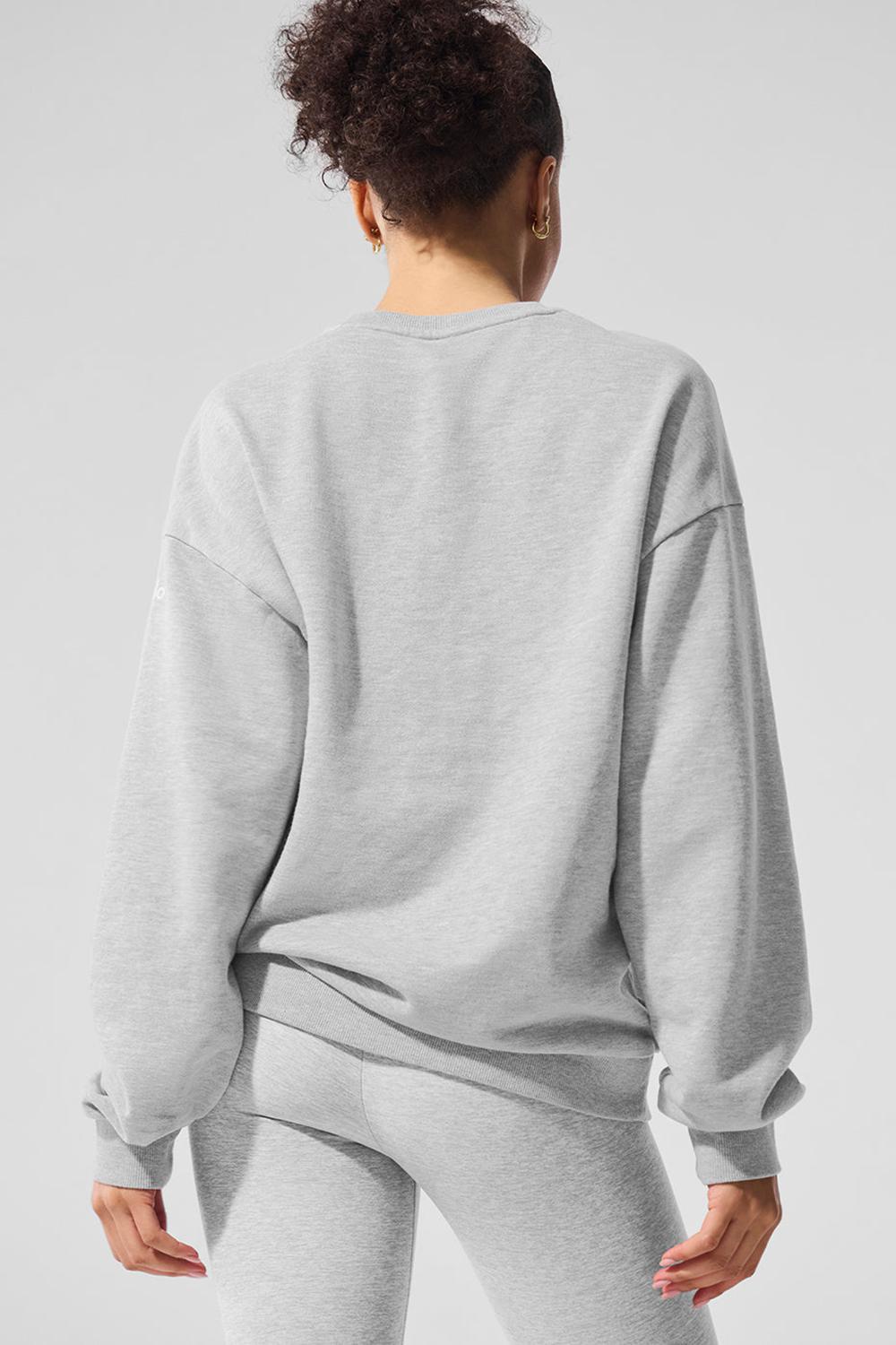 Pullover Alo Yoga Chill Crew Neck Mujer Grises | Mexico  JMH-287640