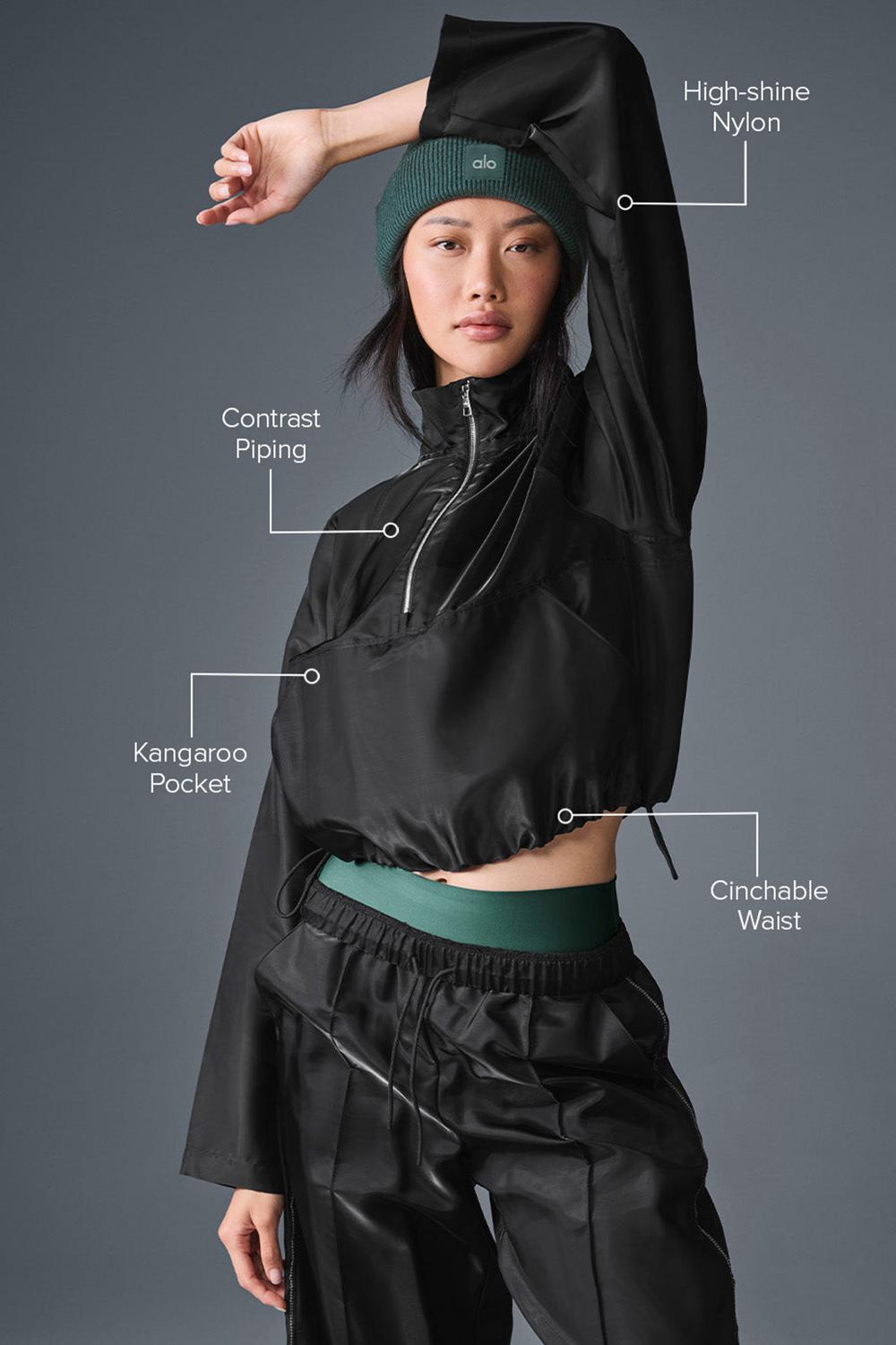 Pullover Alo Yoga Cropped Afterglow Mujer Negros | Mexico  GQZ-950273