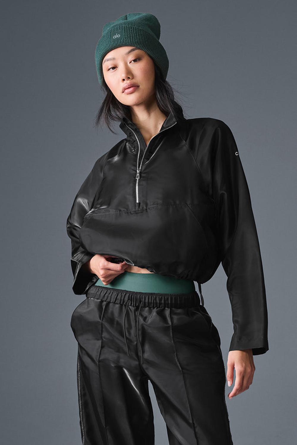Pullover Alo Yoga Cropped Afterglow Mujer Negros | Mexico  GQZ-950273