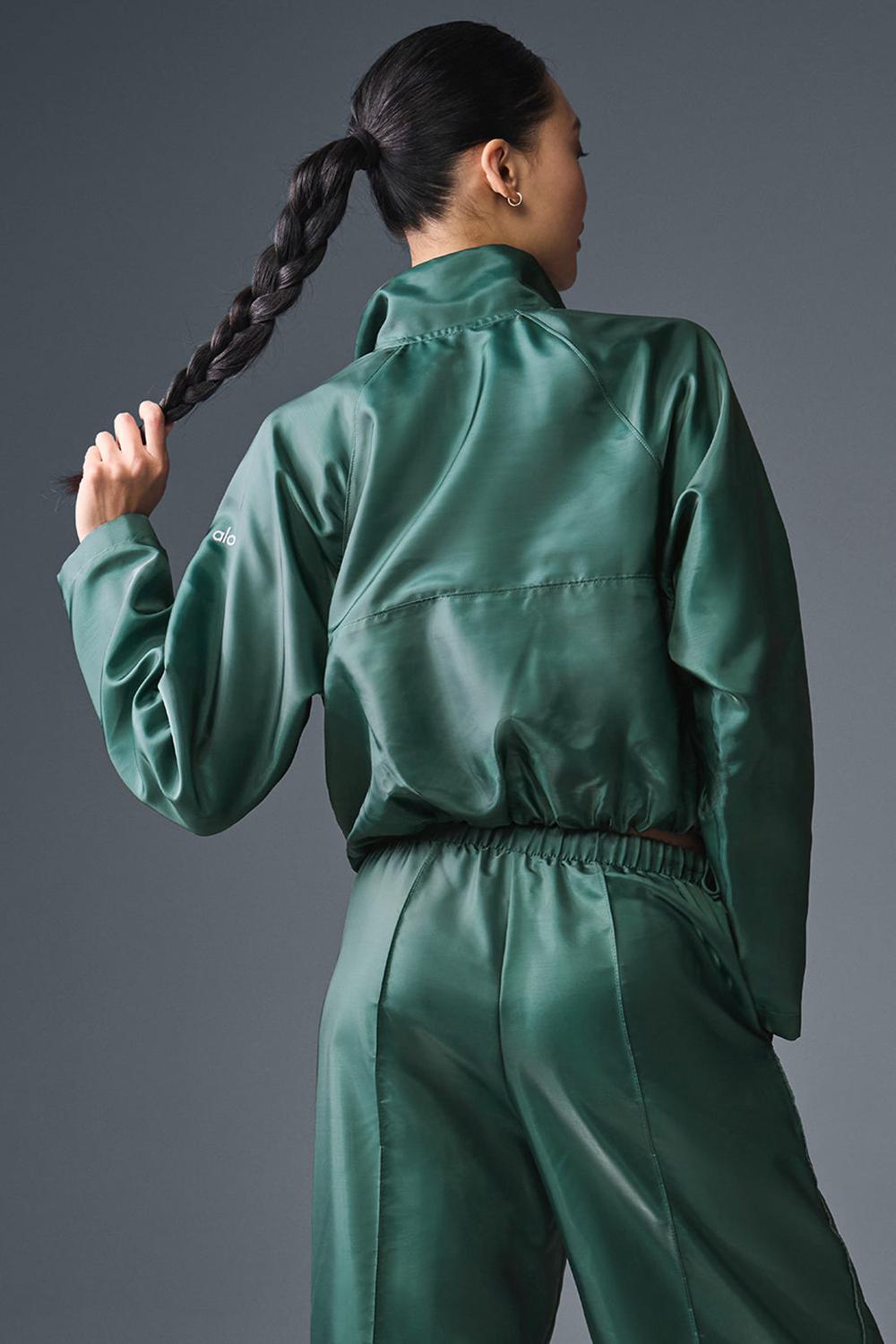 Pullover Alo Yoga Cropped Afterglow Mujer Winter Ivy | Mexico  QCA-298513