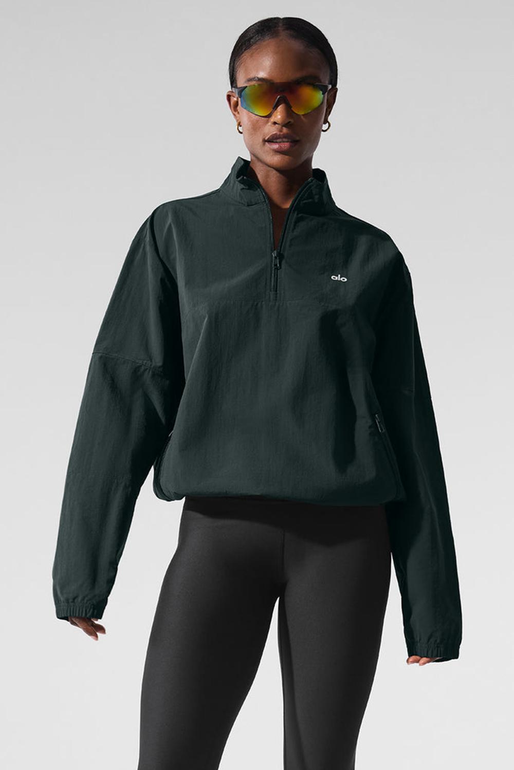 Pullover Alo Yoga Light Weight Takeaway Track Mujer Verdes | Mexico  RCS-825490
