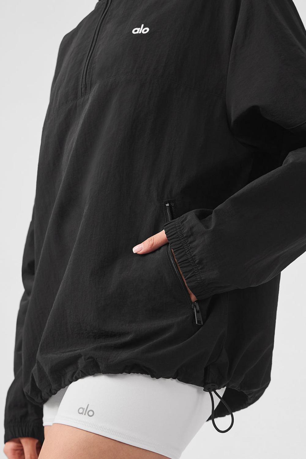 Pullover Alo Yoga Lightweight Takeaway Track Mujer Negros | Mexico  TJD-957412