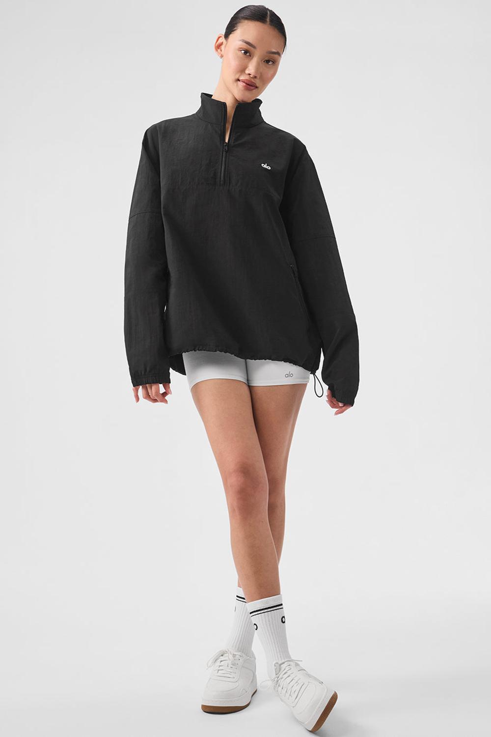 Pullover Alo Yoga Lightweight Takeaway Track Mujer Negros | Mexico  TJD-957412