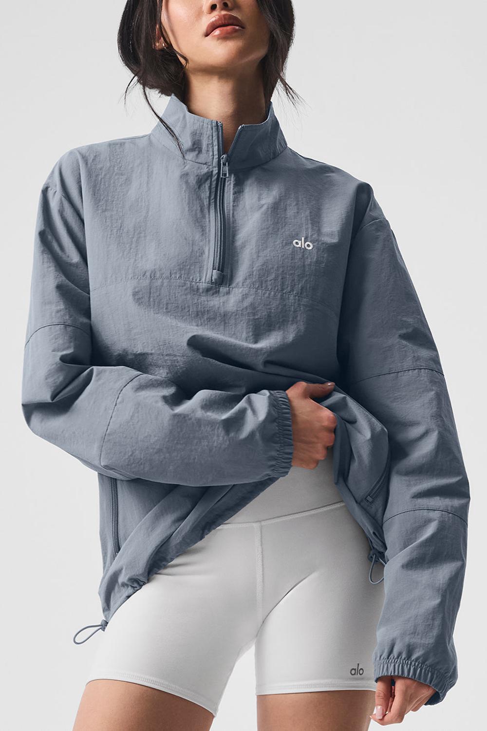 Pullover Alo Yoga Lightweight Takeaway Track Mujer Grises | Mexico  LBJ-703214