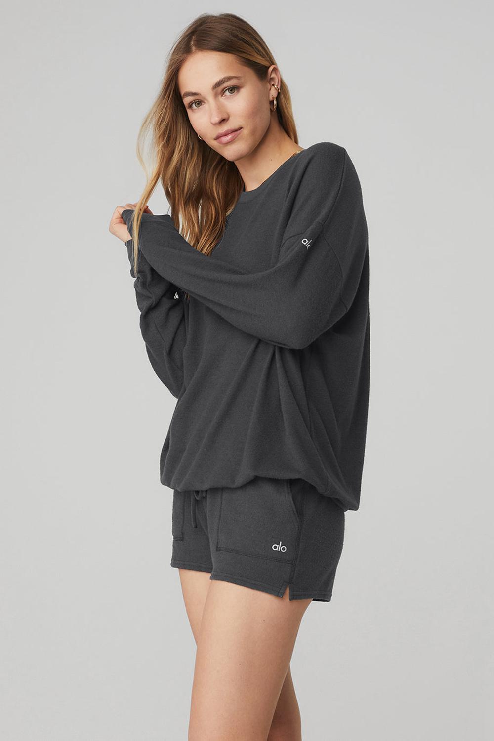Pullover Alo Yoga Soho Mujer Anthracite | Mexico  PMJ-175904