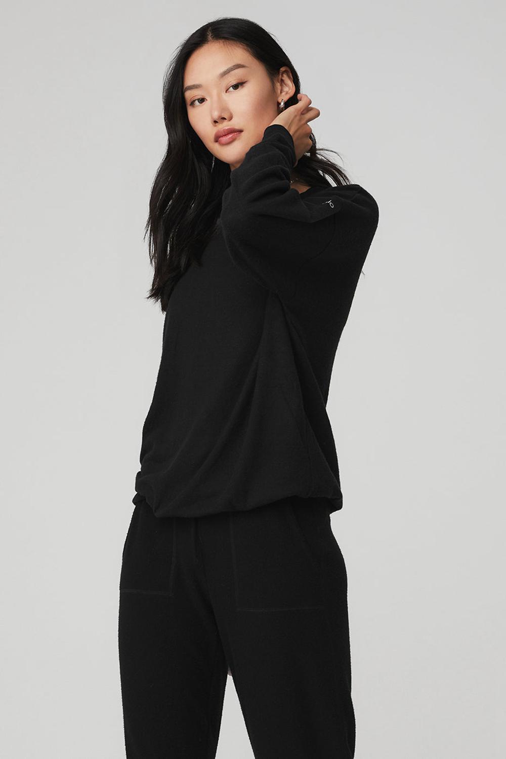 Pullover Alo Yoga Soho Mujer Negros | Mexico  SUT-129406