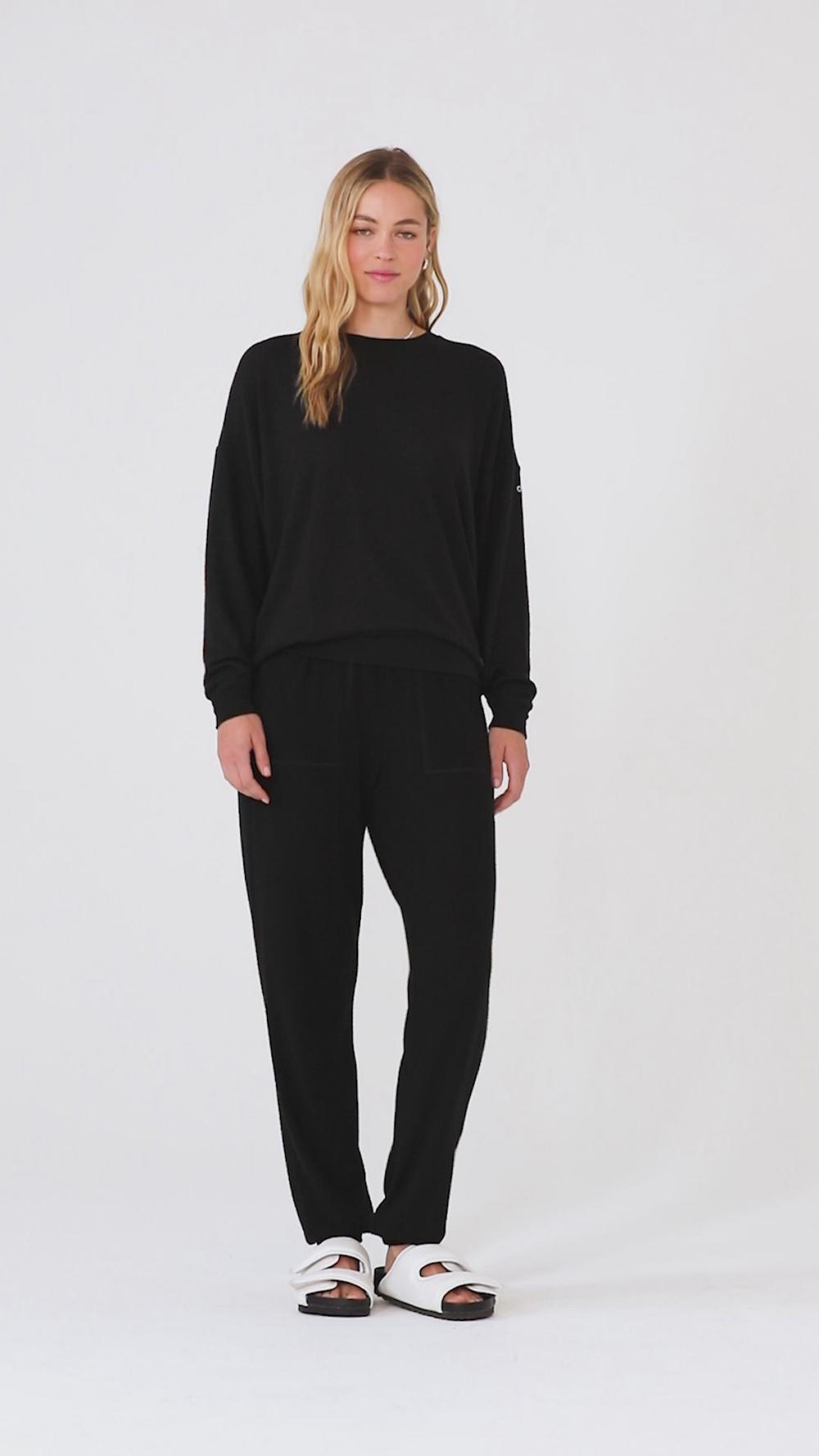 Pullover Alo Yoga Soho Mujer Oatmeal Heather | Mexico  EMB-465327