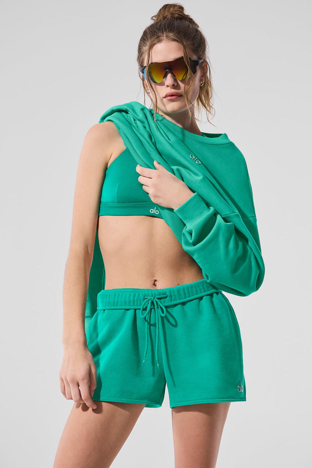 Short Alo Yoga Accolade Mujer Verdes | Mexico  HEK-369741