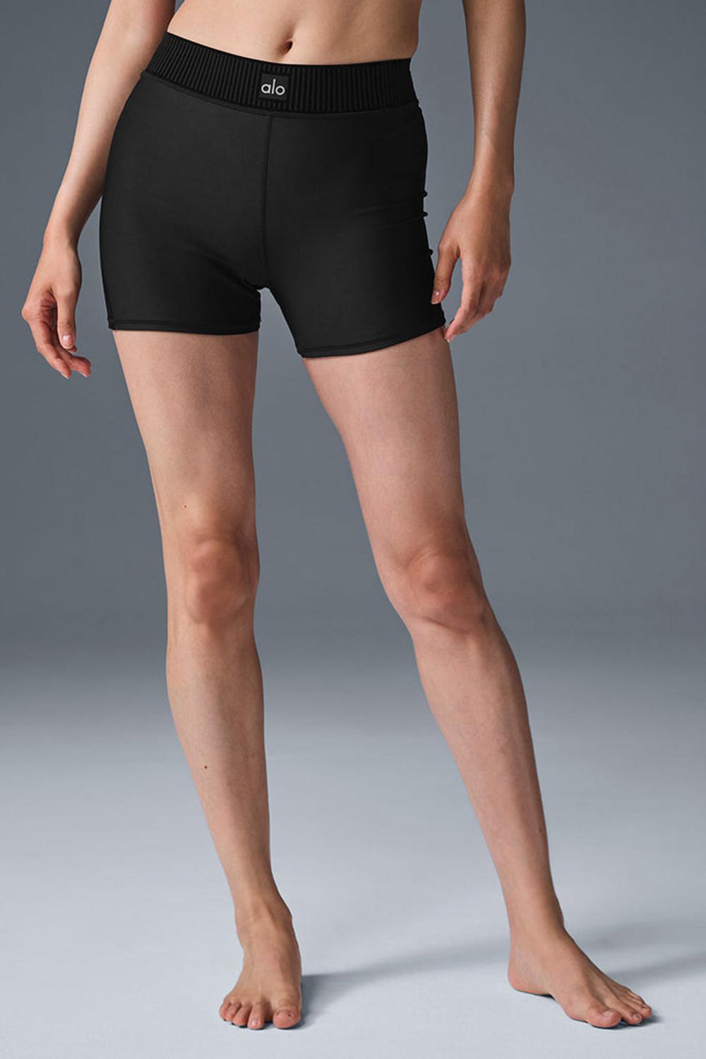 Short Alo Yoga Airlift High-Waist Line Up Mujer Negros | Mexico  ZKH-147390