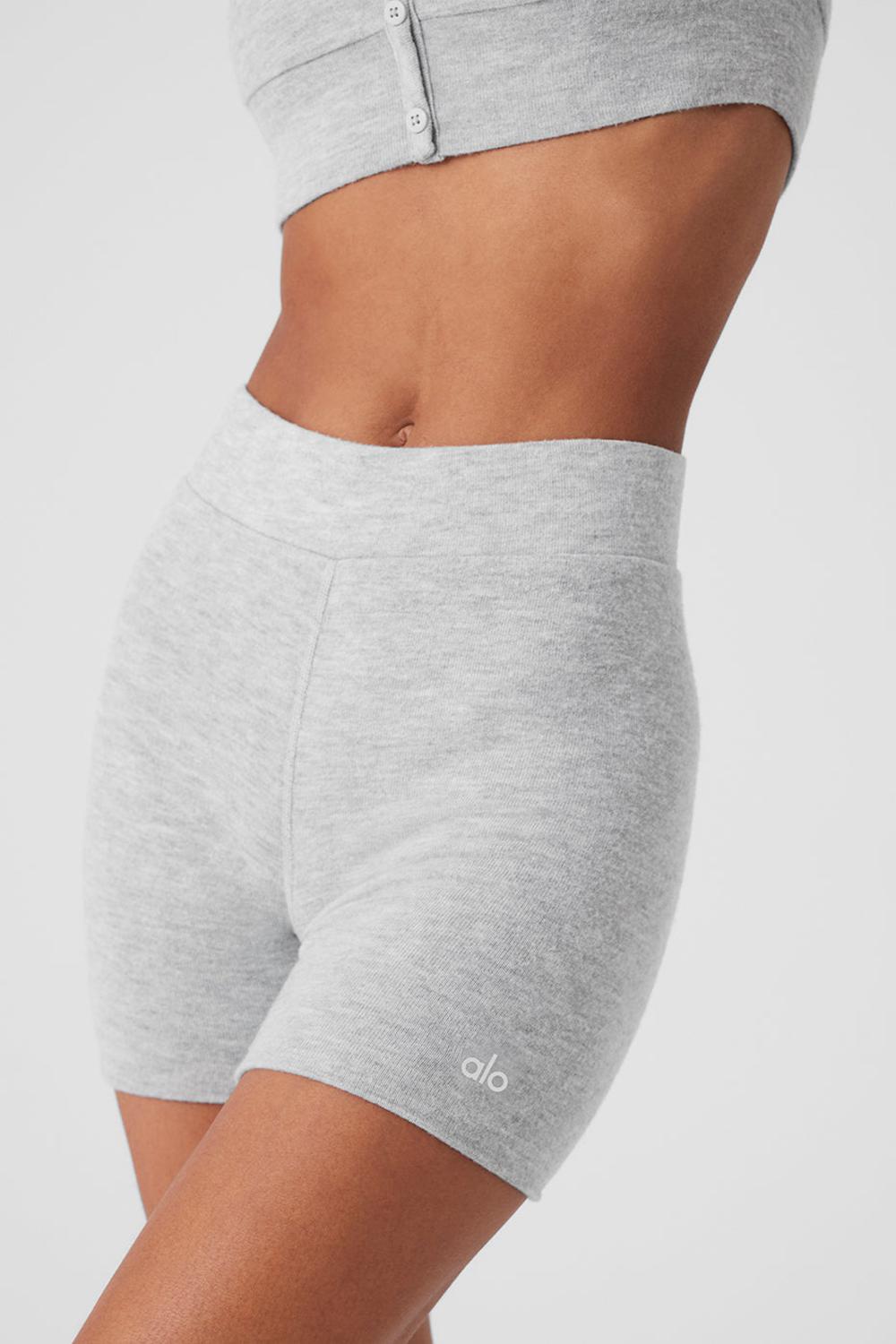 Short Alo Yoga Alolux High-Waist Me Time Mujer Grises | Mexico  MYH-658702