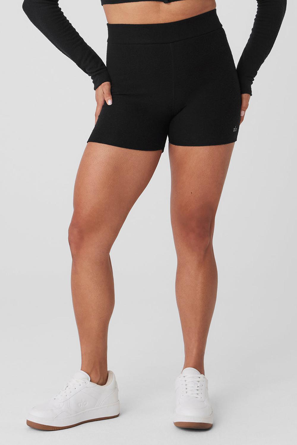 Short Alo Yoga Alolux High-Waist Me Time Mujer Negros | Mexico  TKY-280931