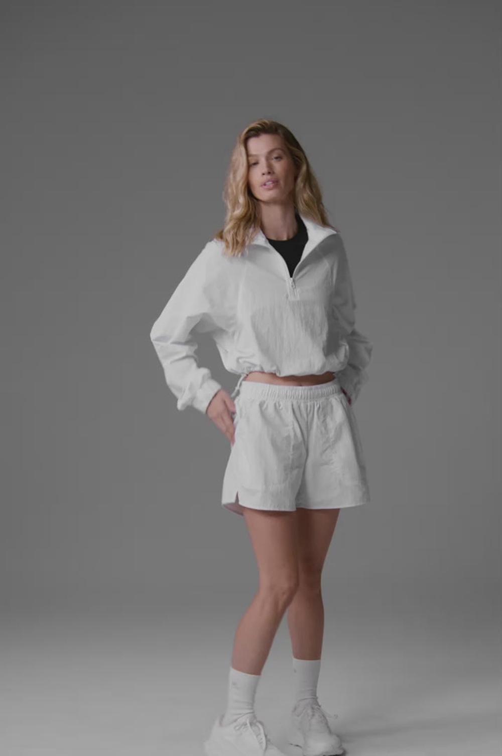 Short Alo Yoga Alumni Mujer Blancos | Mexico  CDI-950723
