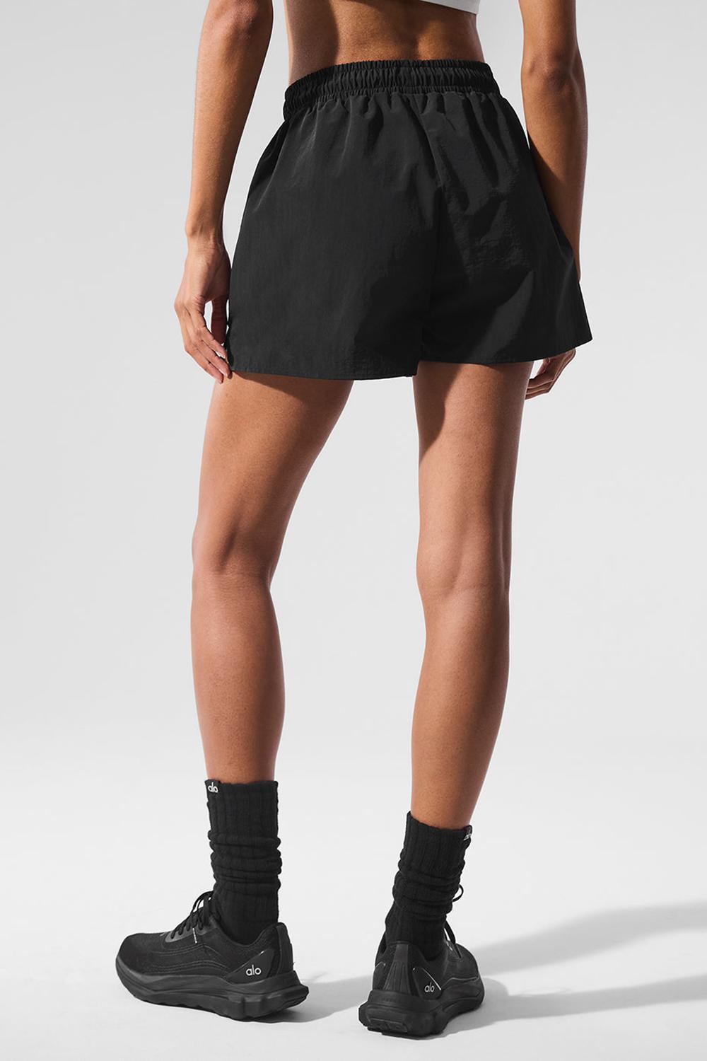 Short Alo Yoga Alumni Mujer Negros | Mexico  YMQ-067413