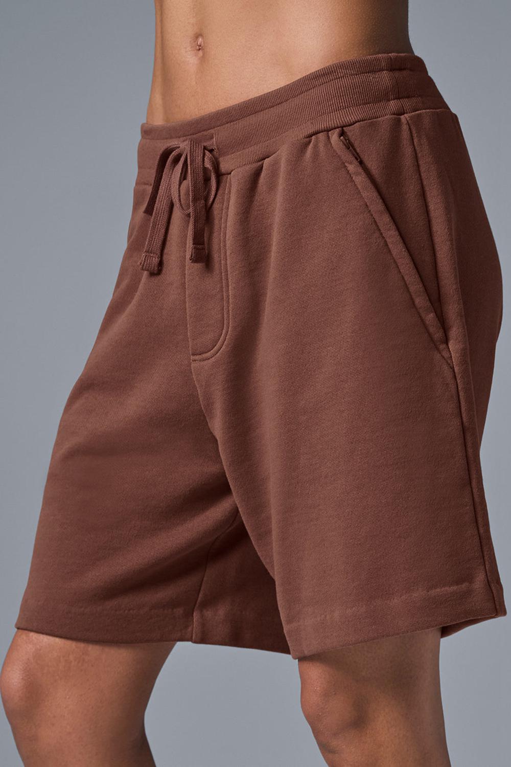 Short Alo Yoga Chill Mujer Chestnut | Mexico  PTY-819405