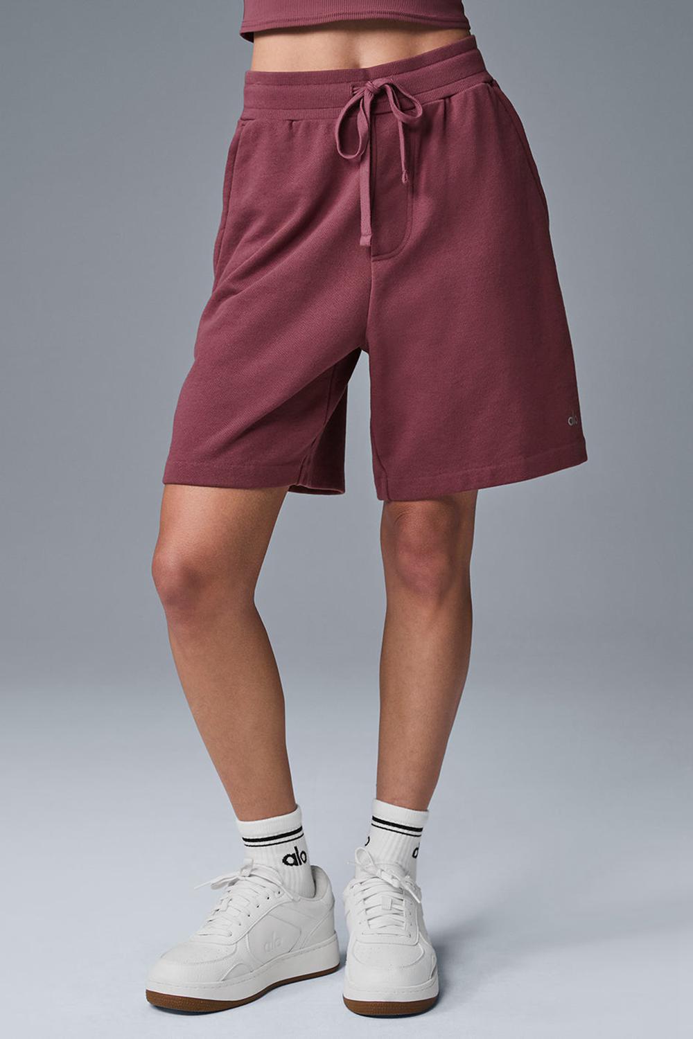 Short Alo Yoga Chill Mujer Vino | Mexico  MJF-670891