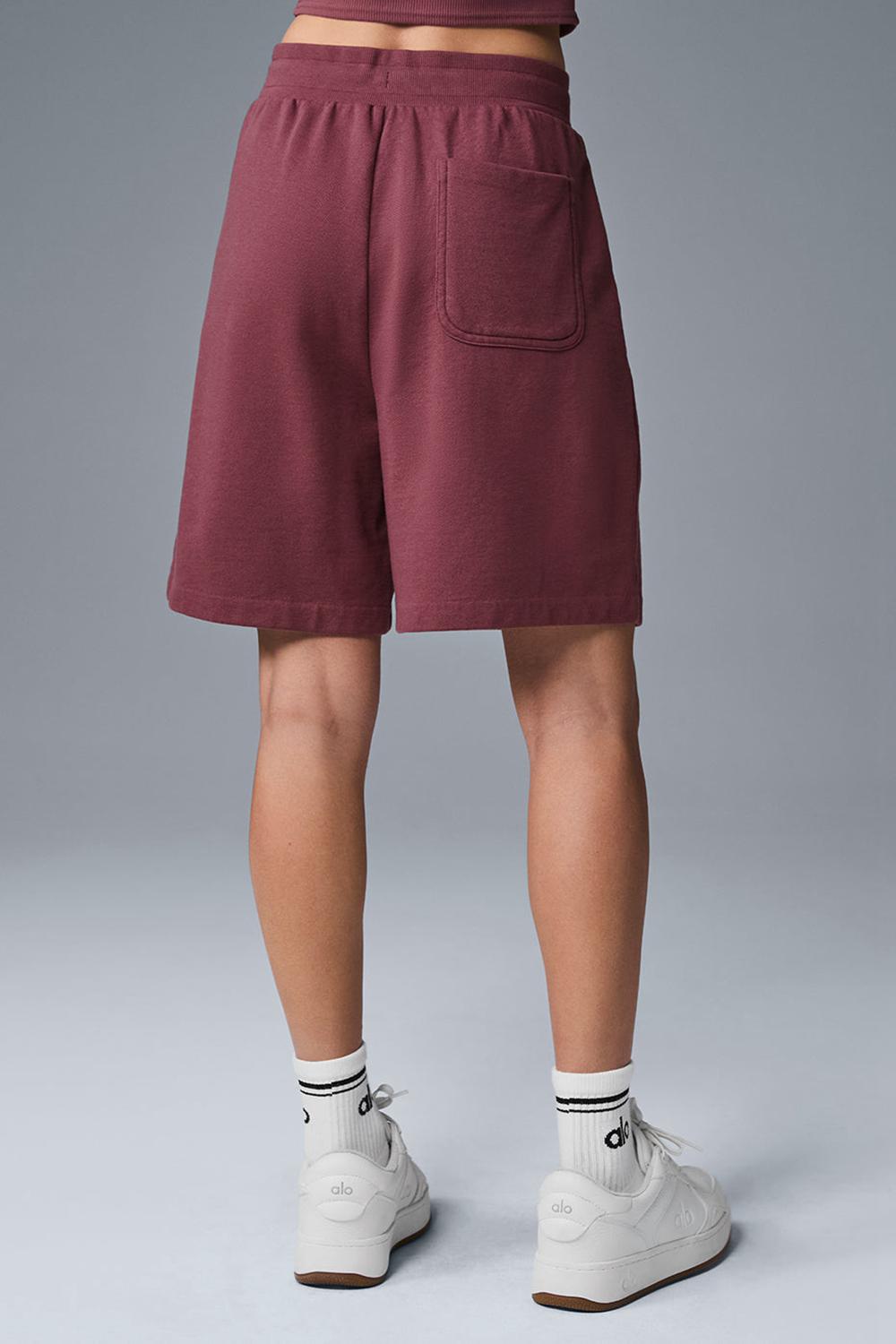 Short Alo Yoga Chill Mujer Vino | Mexico  MJF-670891