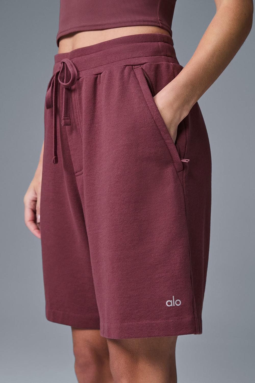 Short Alo Yoga Chill Mujer Vino | Mexico  MJF-670891