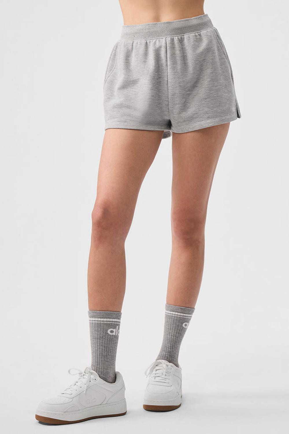 Short Alo Yoga Low Key Sweat Mujer Grises | Mexico  SWL-367429