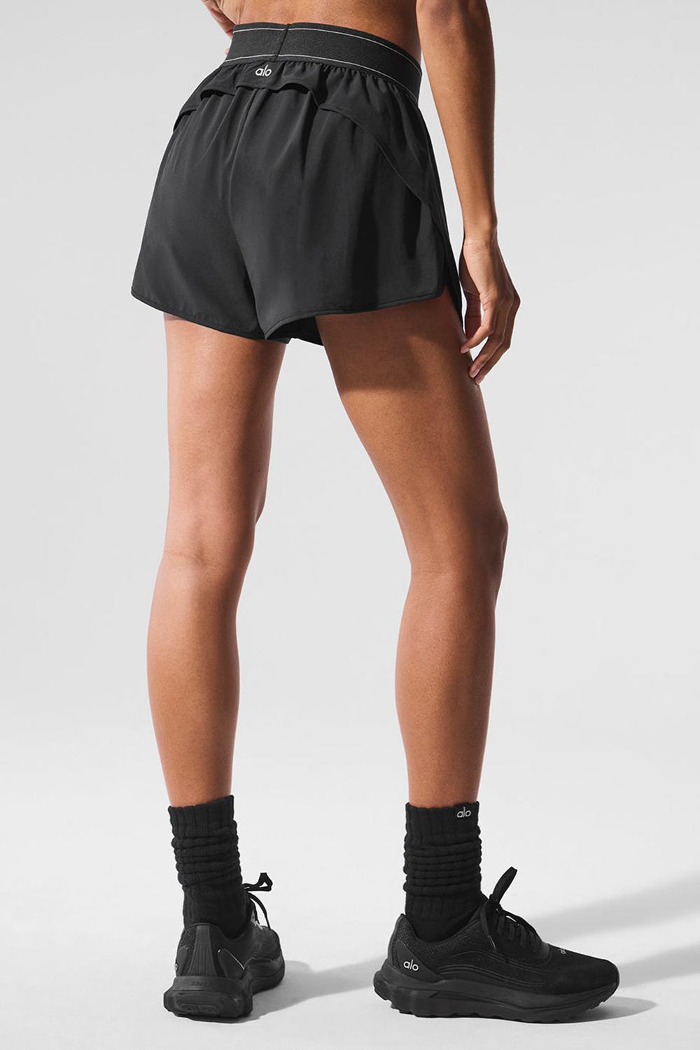 Short Alo Yoga Match Point Mujer Negros | Mexico  AJC-598672