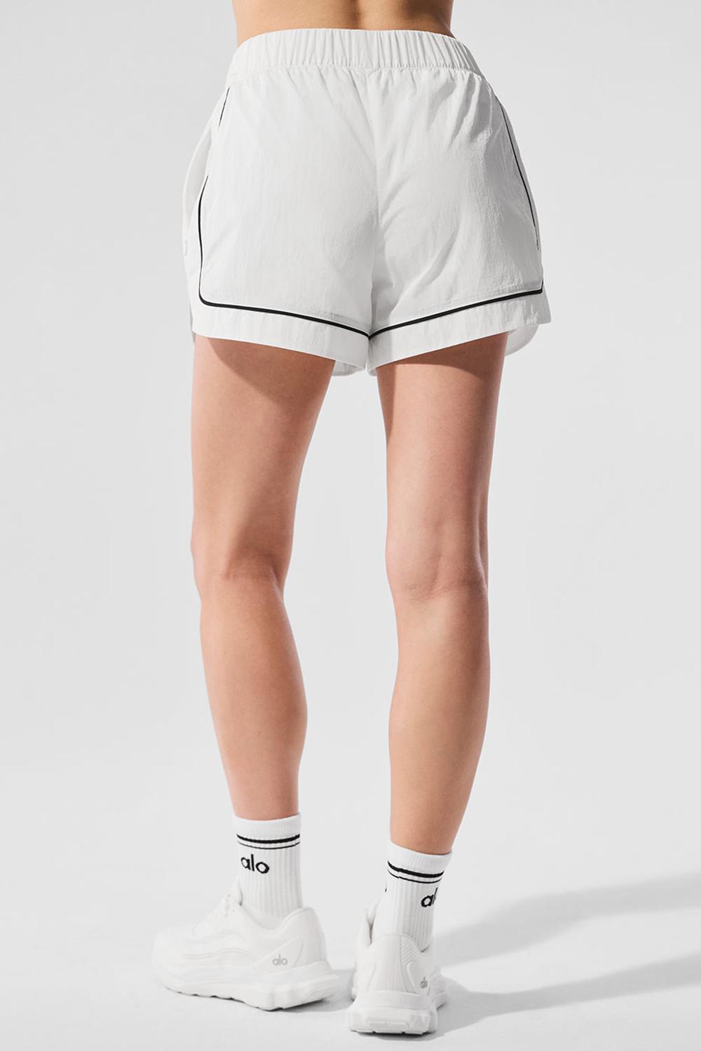 Short Alo Yoga Motivate Track Mujer Blancos Negros | Mexico  BSK-621034