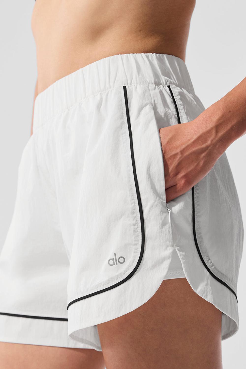 Short Alo Yoga Motivate Track Mujer Blancos Negros | Mexico  BSK-621034