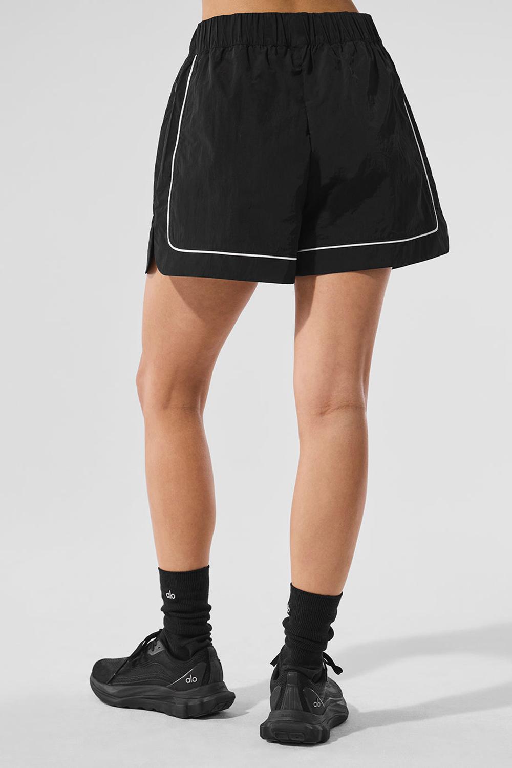Short Alo Yoga Motivate Track Mujer Negros Blancos | Mexico  ODN-860271